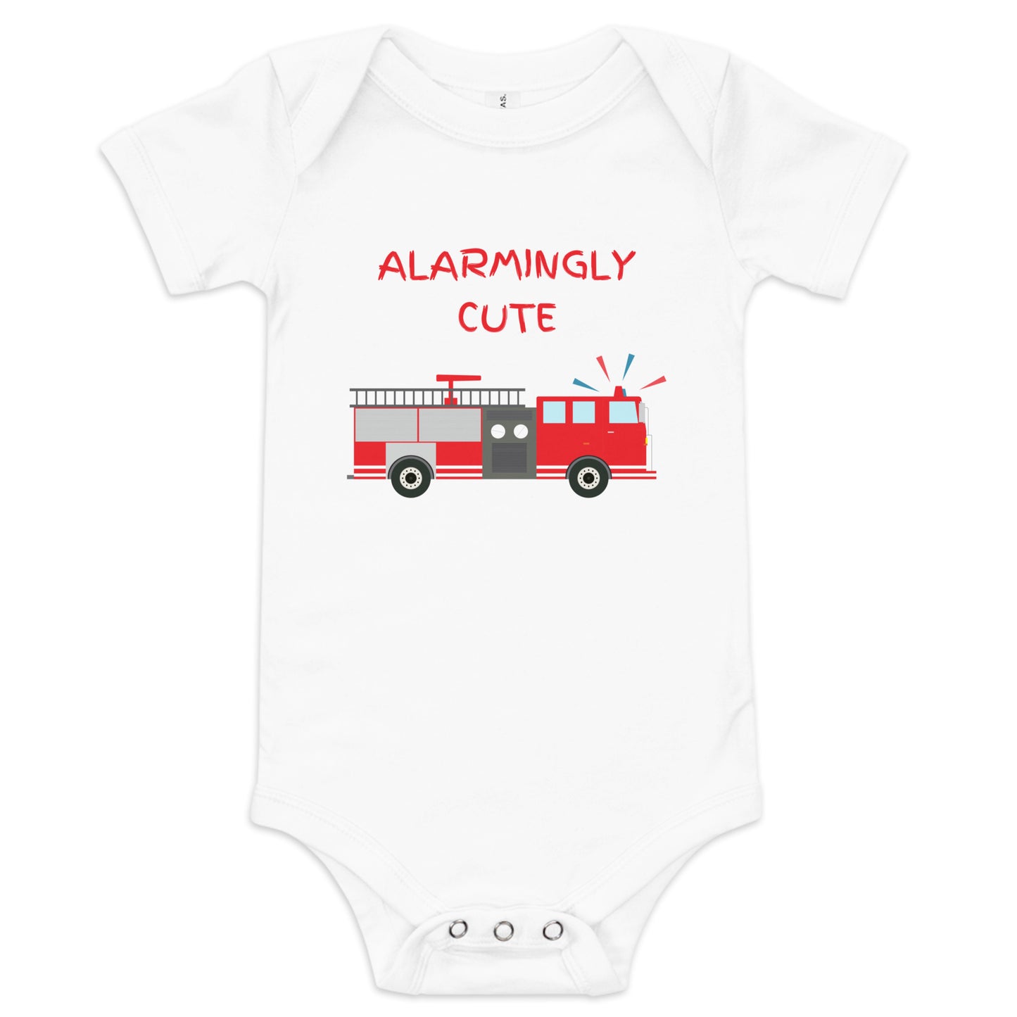 Family Matching Firetruck Baby Onesie - Say Something Swag