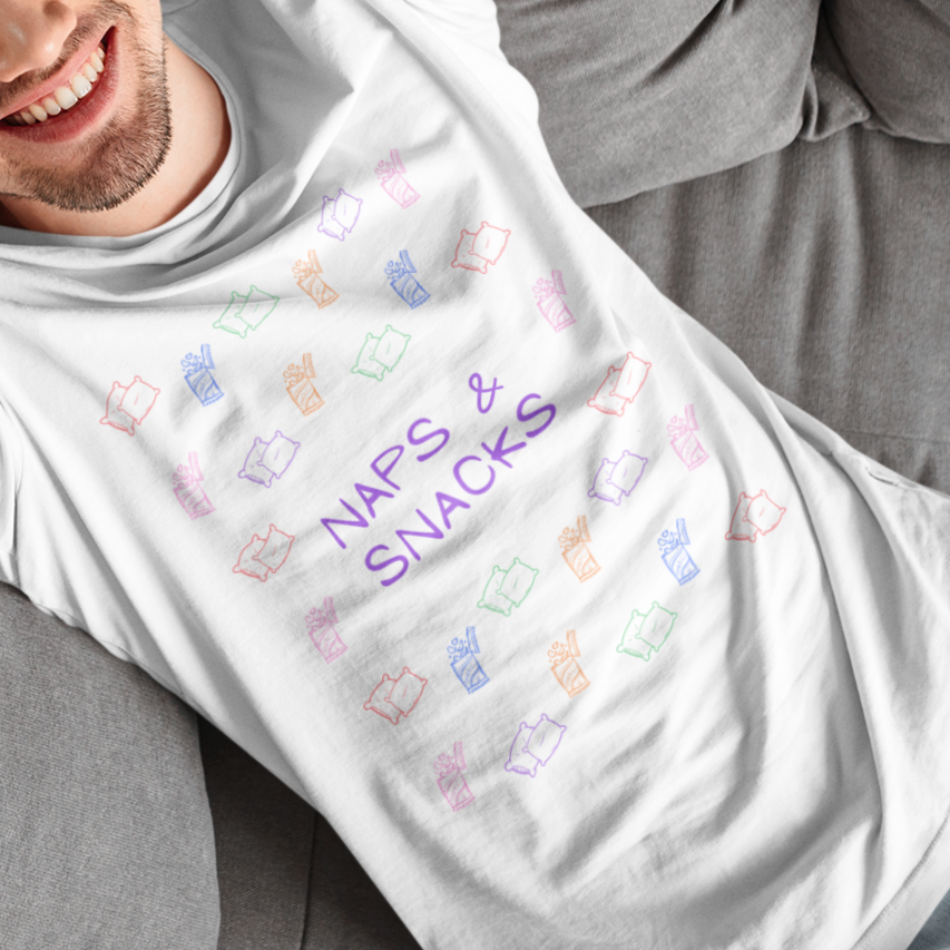 Naps & Snacks T-Shirt - Say Something Swag