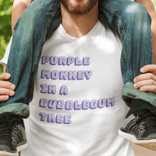 Purple Monkey T-Shirt - Say Something Swag