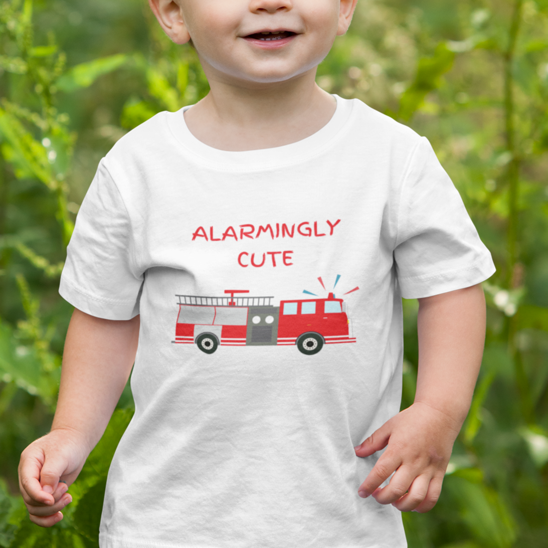 Family Matching Firetruck Toddler T-Shirt - Say Something Swag