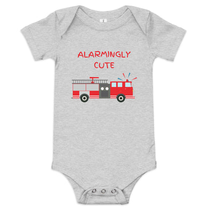 Family Matching Firetruck Baby Onesie - Say Something Swag