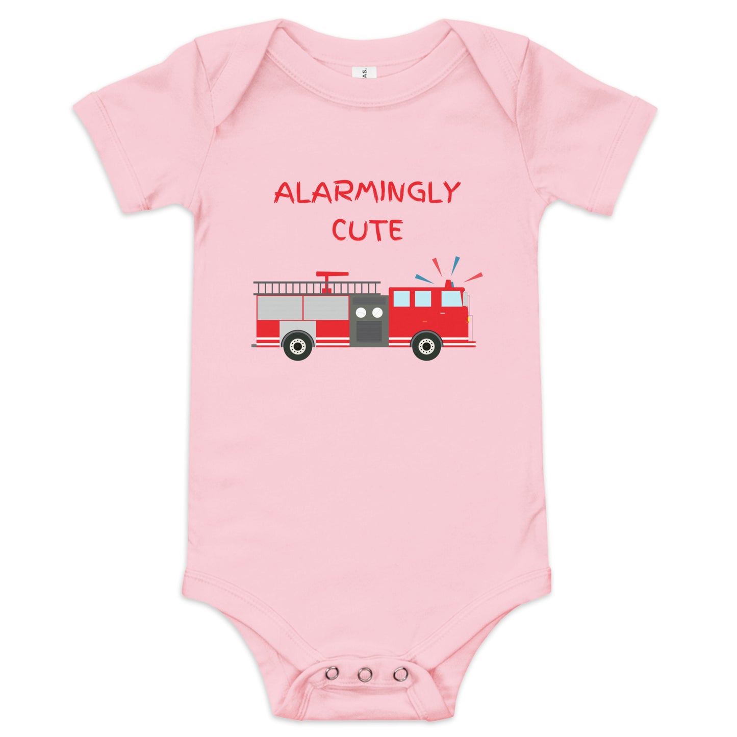 Family Matching Firetruck Baby Onesie - Say Something Swag