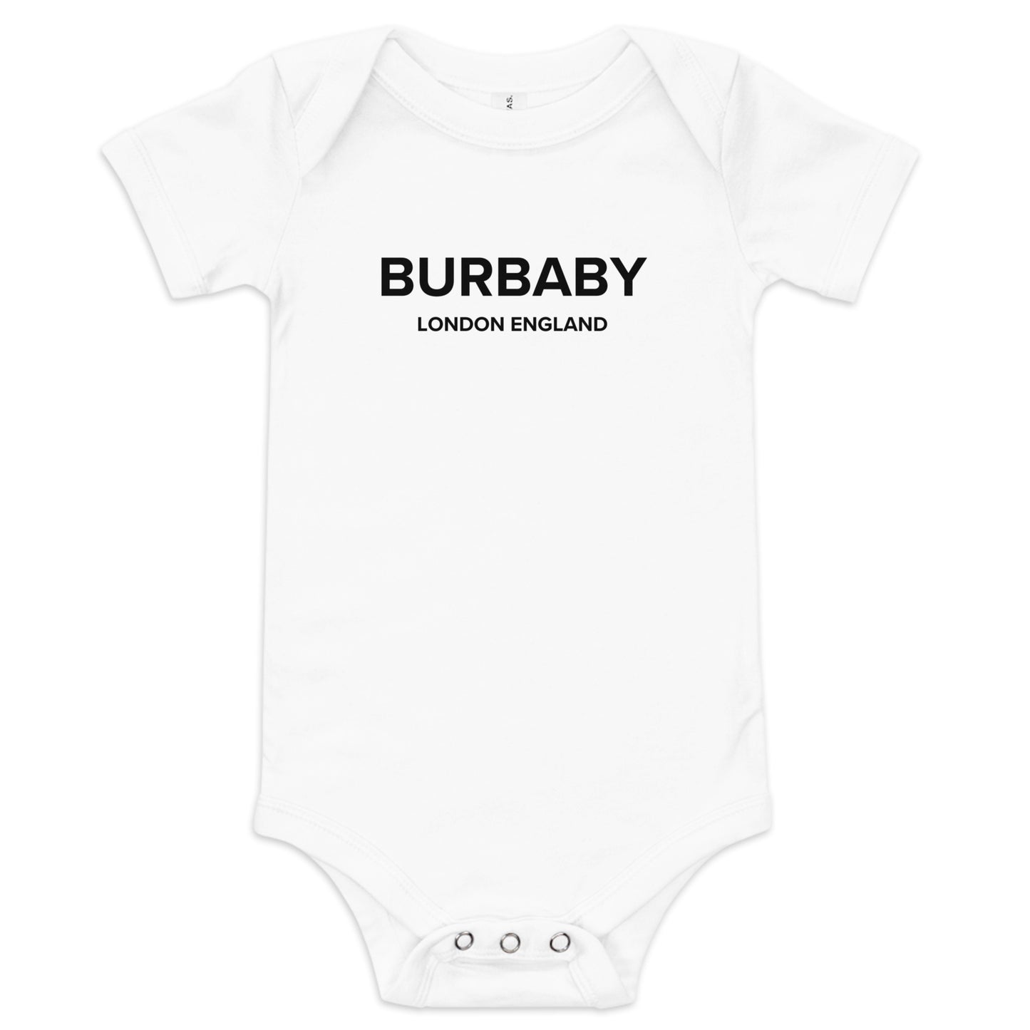 Burbaby Parody Burberry Onesie - Say Something Swag