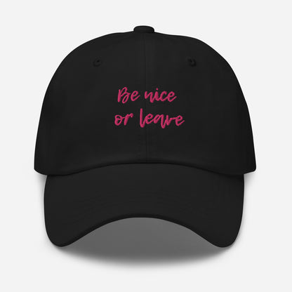 Be Nice or Leave Hat - Say Something Swag