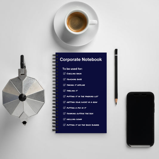Corporate Jargon Notebook - Say Something Swag