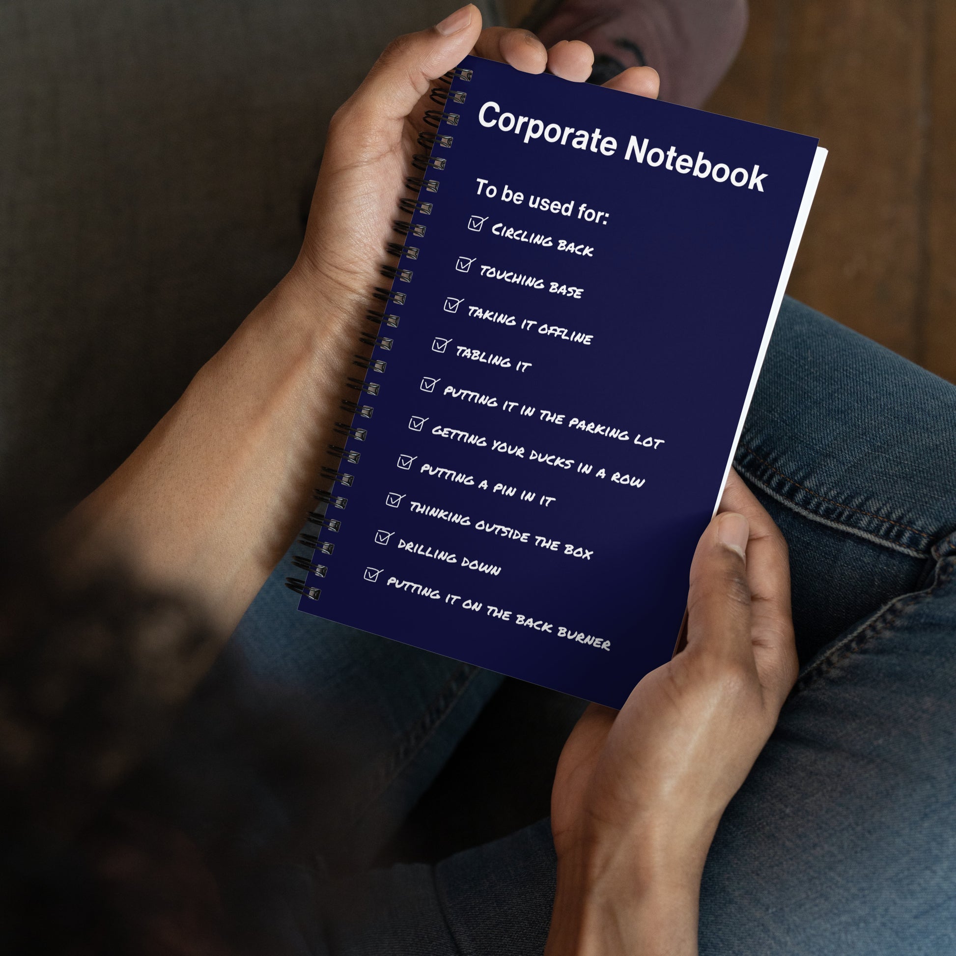 Corporate Jargon Notebook - Say Something Swag