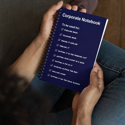 Corporate Jargon Notebook - Say Something Swag