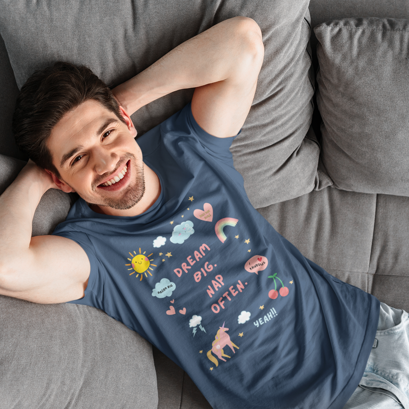 Dream Big, Nap Often T-Shirt - Say Something Swag