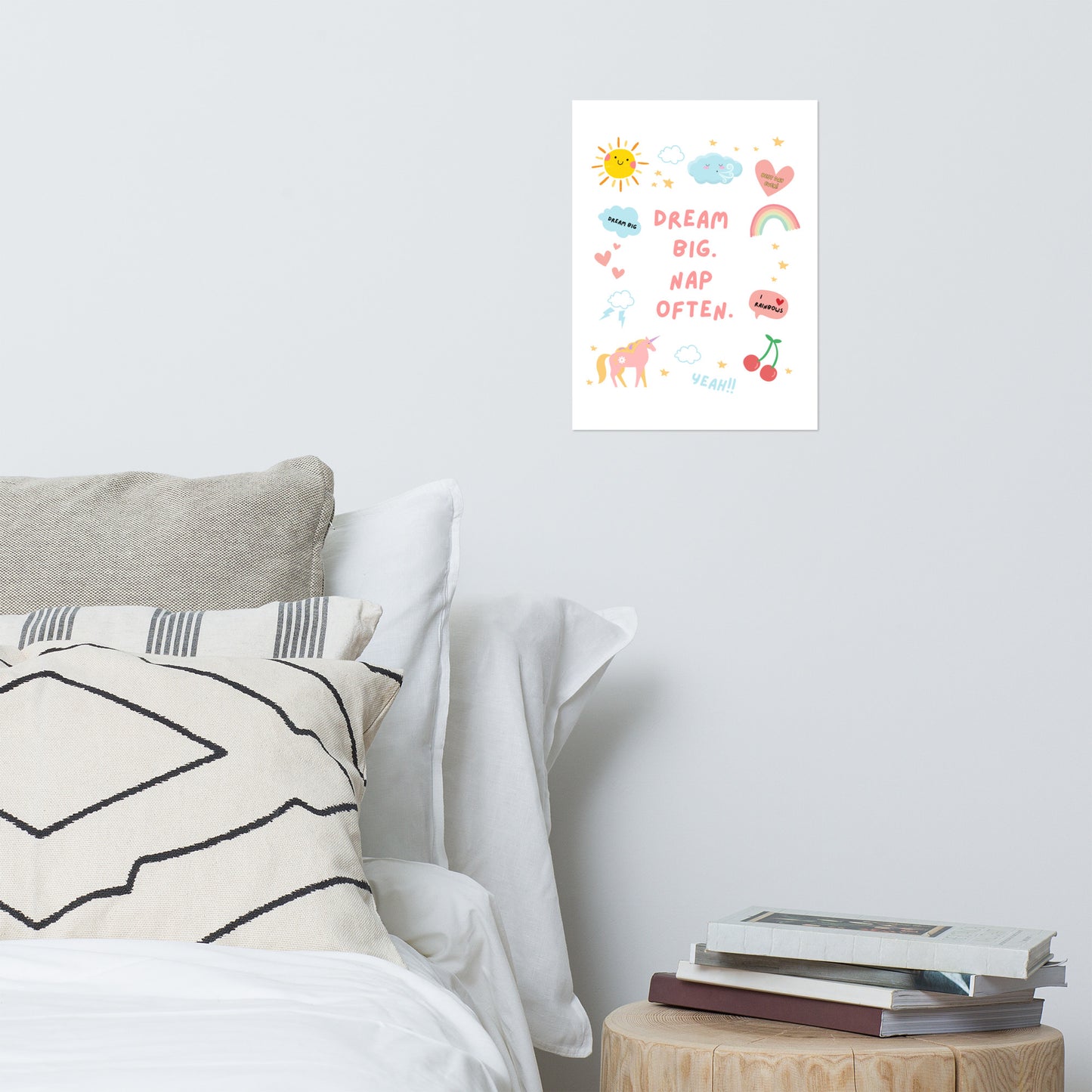 Dream Big, Nap Often Print - Say Something Swag