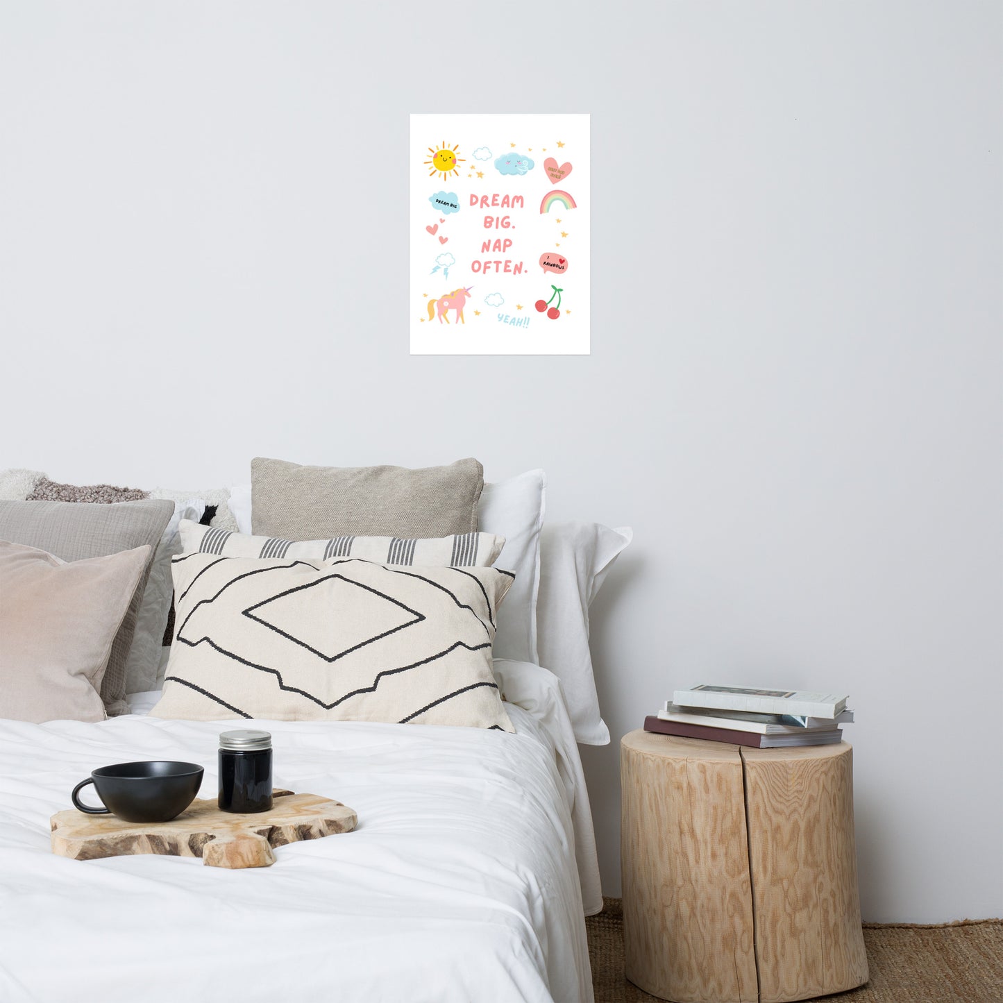 Dream Big, Nap Often Print - Say Something Swag