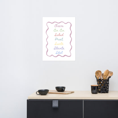 Cheers Print - Say Something Swag