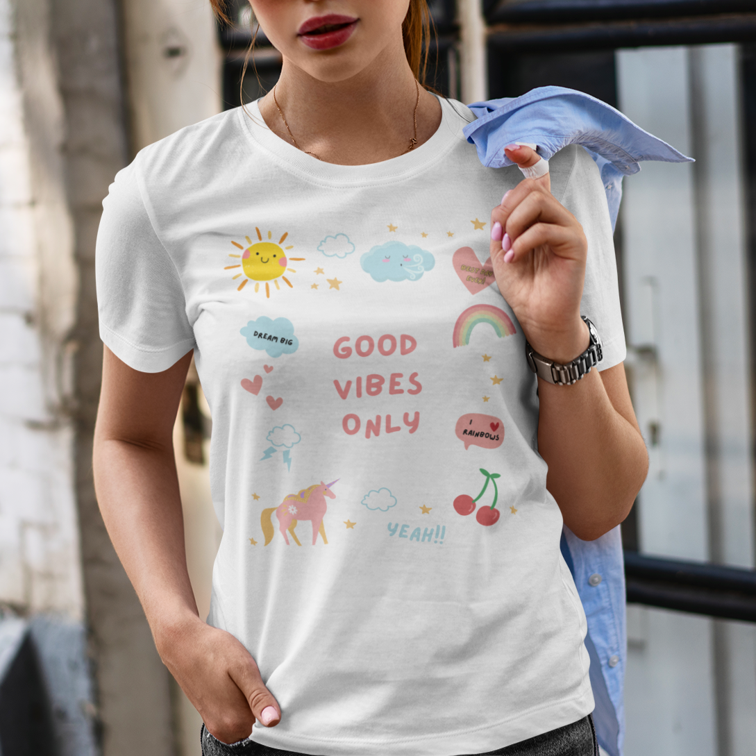 Good Vibes Only T-Shirt - Say Something Swag