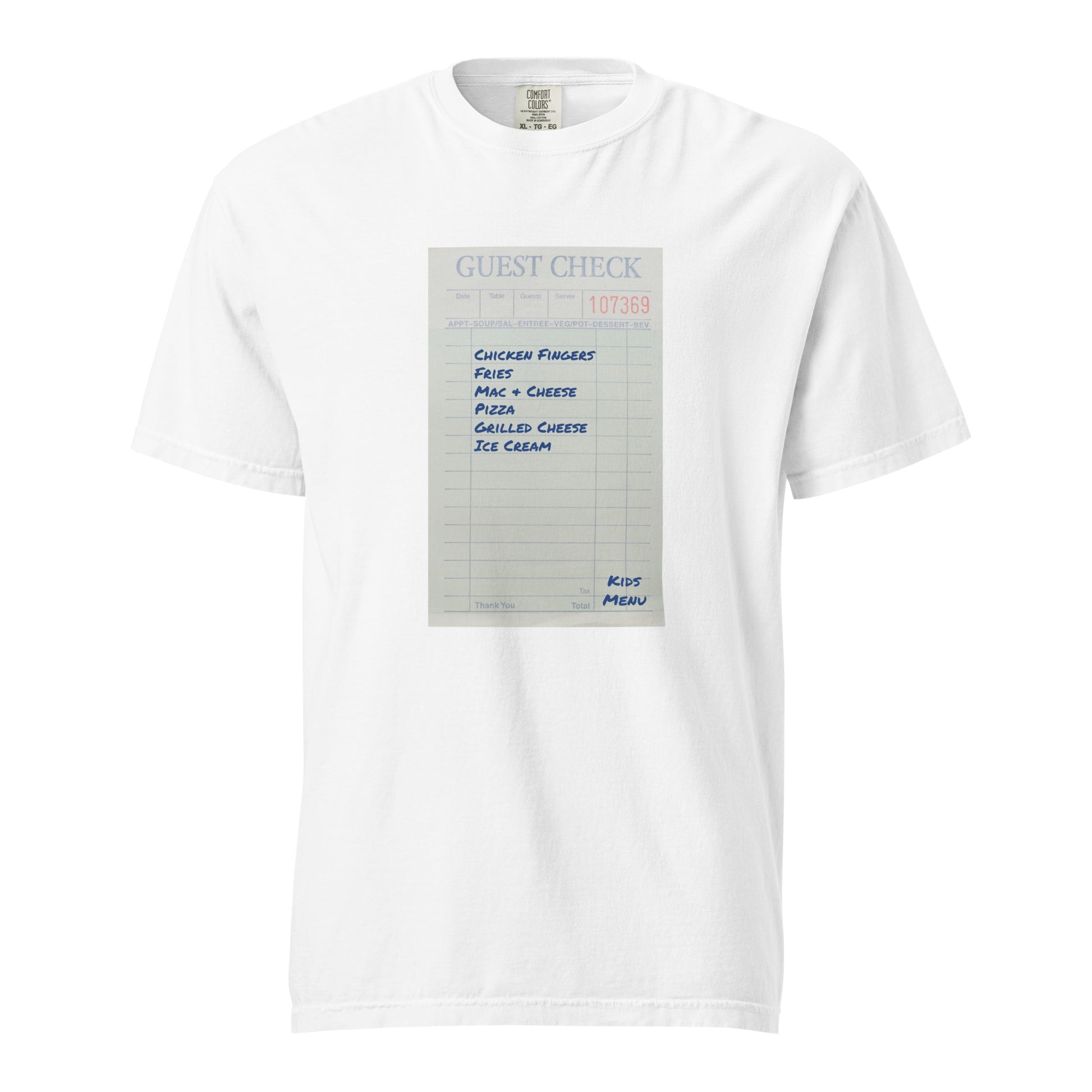 Kids Menu Shirt - Say Something Swag