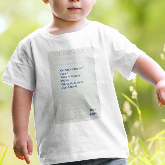 Kids Menu Toddler Shirt - Say Something Swag