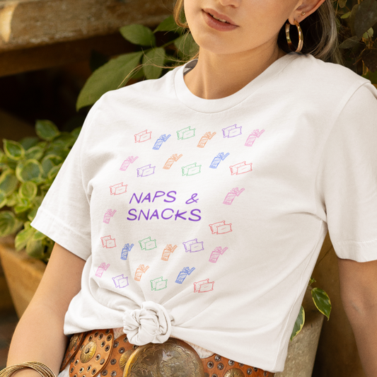 Naps & Snacks T-Shirt - Say Something Swag