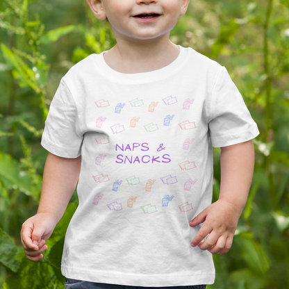 Naps & Snacks Toddler T-Shirt - Say Something Swag