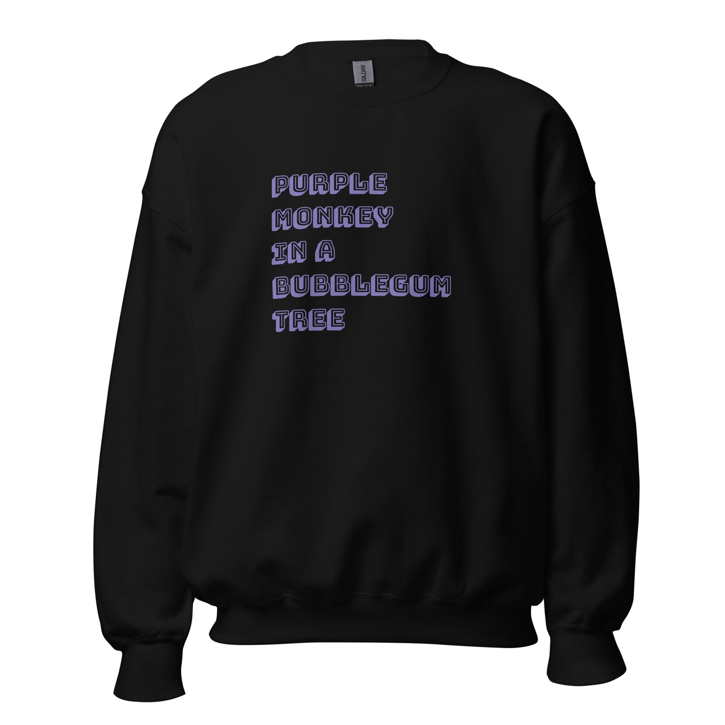 Purple Monkey Sweatshirt - Say Something Swag