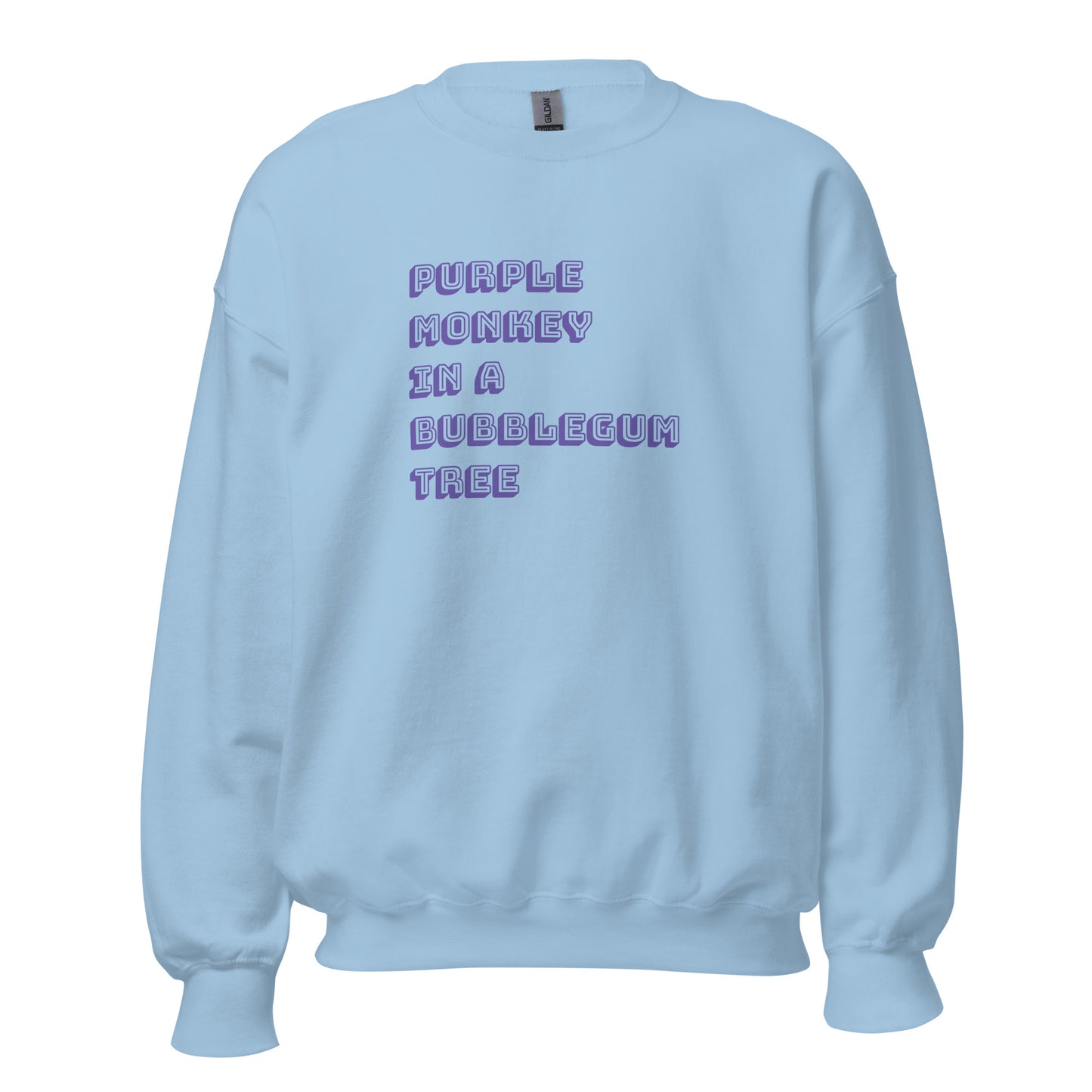 Purple Monkey Sweatshirt - Say Something Swag