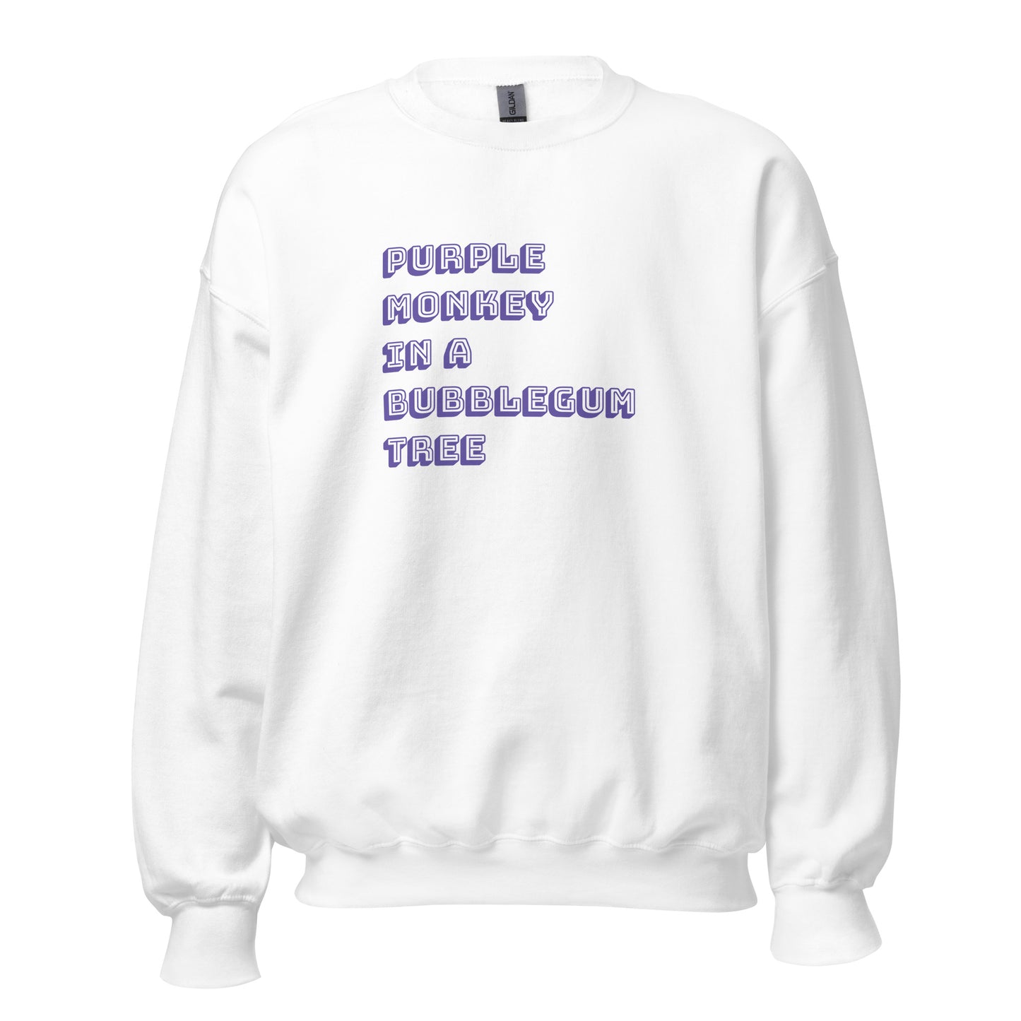 Purple Monkey Sweatshirt - Say Something Swag