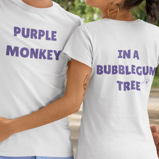 Purple Monkey Graphic T-Shirt - Say Something Swag