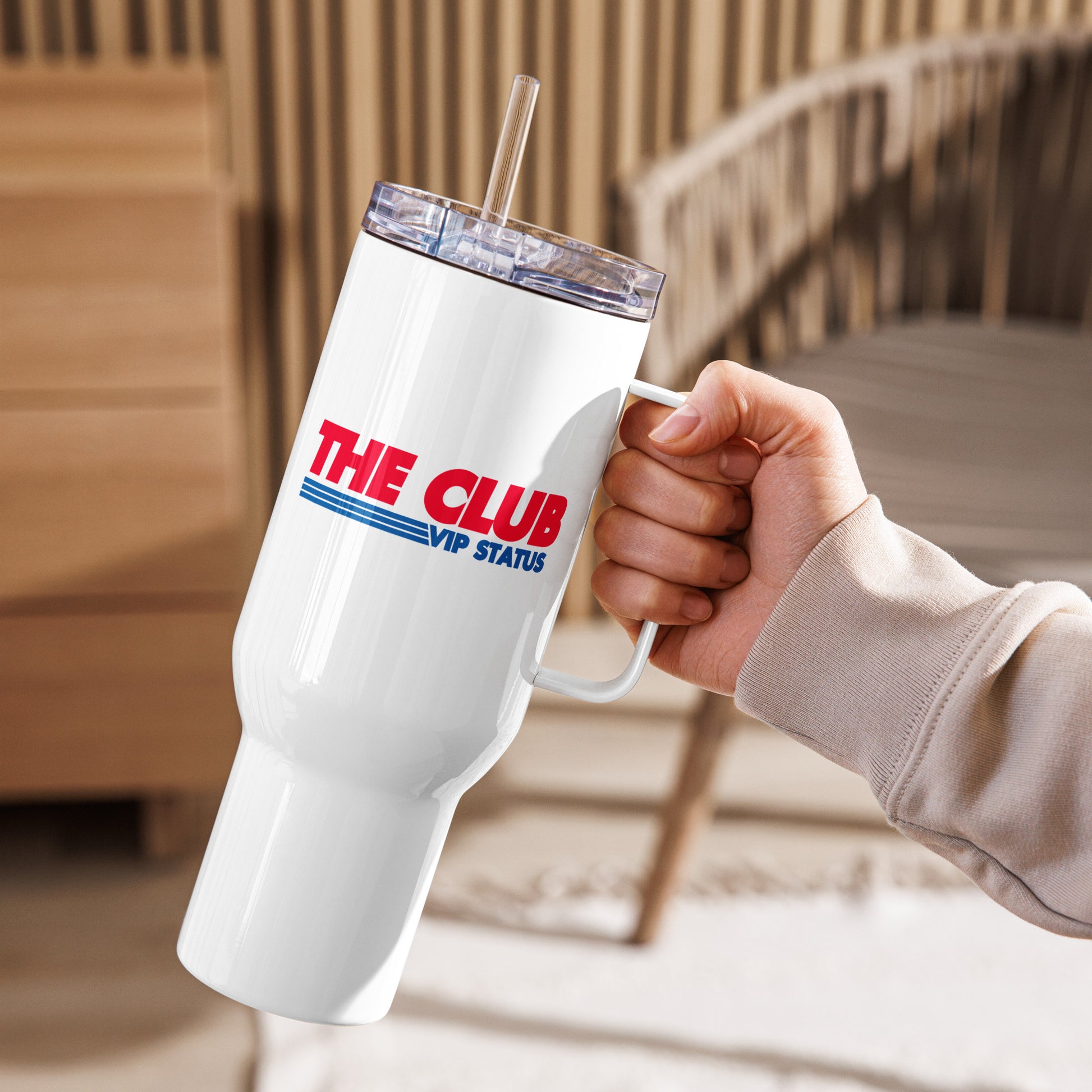 The Club Costco Travel Mug - Say Something Swag - Left