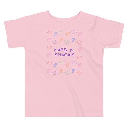 Naps & Snacks Toddler T-Shirt - Say Something Swag