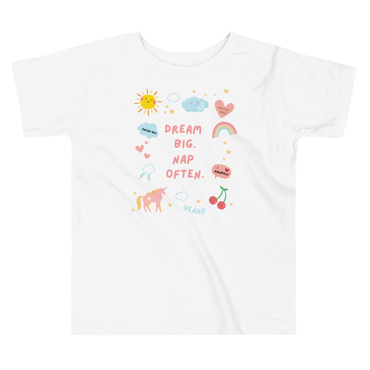 Dream Big, Nap Often Toddler T-Shirt - Say Something Swag