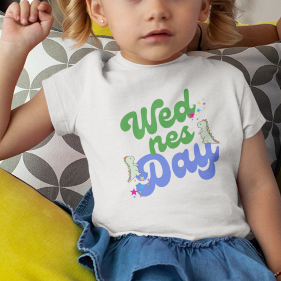 Wednesday Toddler T-Shirt - Say Something Swag